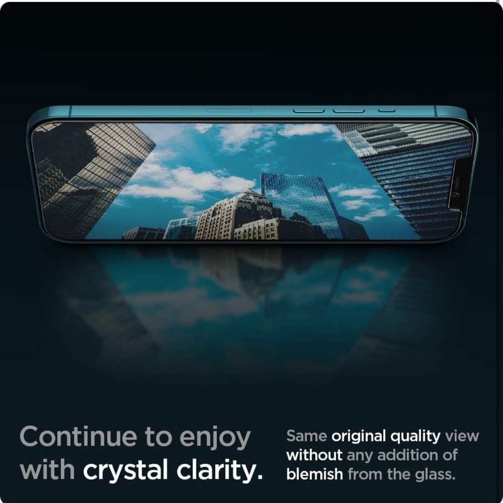 Spigen iPhone 12 Pro Max Tempered Glass Screen Protector - Picture 7 of 9